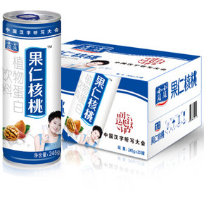 露露（lolo）果仁核桃 245g*20罐 整箱 59.9元