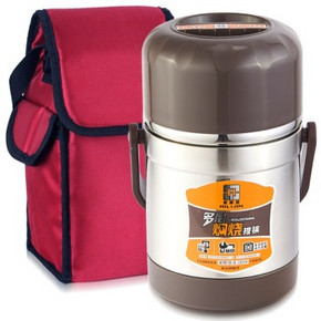 爱丽金 304不锈钢多层真空焖烧壶2800ml 99元包邮(199-100)