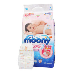 moony 尤妮佳 婴幼儿纸尿裤 L54片  10点 78元