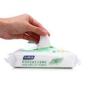 白菜价# 妇炎洁 积雪草 清润卫生湿厕纸 60抽 2.9元(不限购)