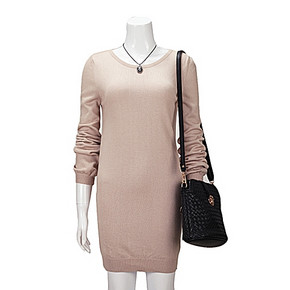 MOUSSY 女款驼色露背针织连衣裙 折34.5元(99选2-30卡)