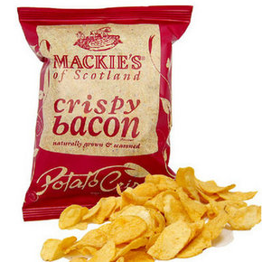 吃货福利# 英国进口 MACKIE'S 哈得斯 培根味薯片 40g*10袋 68元包邮