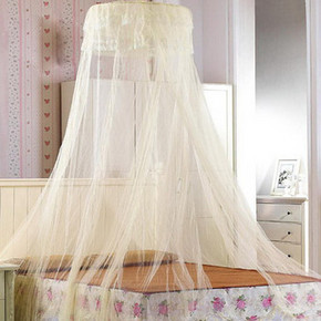 华润双猫  蕾丝加密圆顶吊顶公主蚊帐 29元