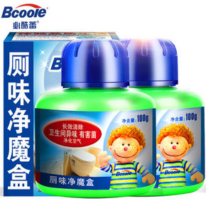 前60秒# 必酷蕾 厕所除臭除味魔盒 1套2盒装  39.9元(买1送1)
