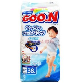 GOO.N 日本大王 宝宝拉拉裤学步裤 XL38片 69元(2件包邮)