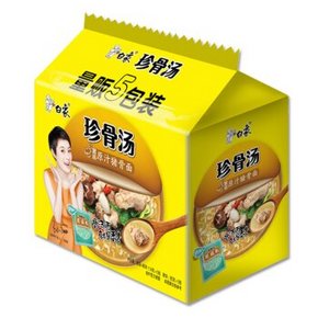 白象 方便面 珍骨汤 原汁猪骨面 114g*5包  8.8元