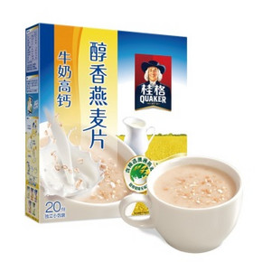 桂格 醇香燕麦片牛奶高钙540g 折19.5元(27.9,3件7折)