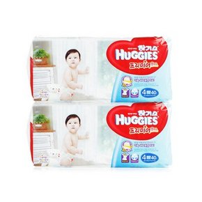 HUGGIES 韩国好奇 3D Plus纸尿裤 男 4段 L 40片*2包 180元包邮(200-20券)