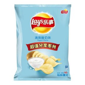 Lay's 乐事 薯片 清爽酸奶味 145g   6.9元(109-40券)