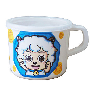 AUBY 澳贝 喜羊羊与灰太狼有盖儿童杯 5元