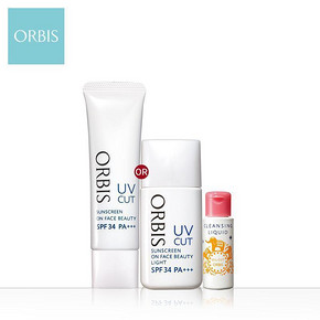 日本 ORBIS 奥蜜思 面部美白隔离霜SPF34 28ml+35g  赠卸妆露24ml 104元包邮