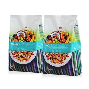 瑞典 ICA 50%水果坚果果仁燕麦片 750g*2袋 85元包邮