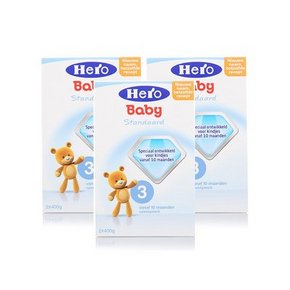 荷兰 Hero Baby 婴儿奶粉3段 800g*3盒 246元(266-20券)