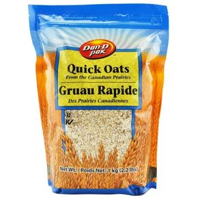 加拿大进口 DAN.D.PAK 丹蒂 全麦速食燕麦片1kg 折8.5元(16.9，99-50)