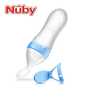 喂哺好帮手# Nuby 努比 宝宝辅食米糊硅胶喂养勺 37.8元包邮