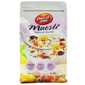 加拿大进口 丹蒂DAN.D.PAK 葡萄干果仁燕麦片1kgx4包+凑单品 50.9元(100.9-50)