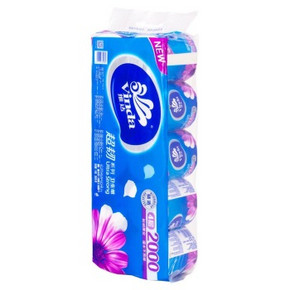维达 超韧系列 卫生纸 4层*200g*10卷 25.9元(可买10件)