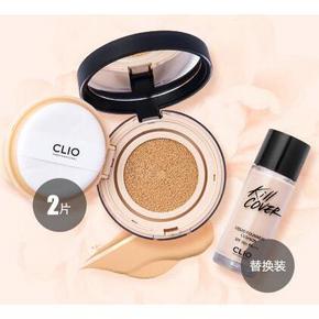 CLIO 珂莱欧 无瑕气垫粉底礼盒 正装气垫15g+ 替换装20g+2片粉扑 118元包邮