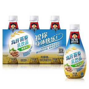 桂格 高纤燕麦乳榛果味350MLx 3联瓶 1元