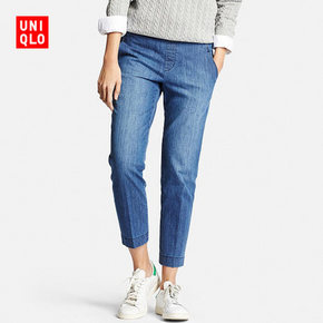 UNIQLO 优衣库 水洗牛仔女士九分裤 149元