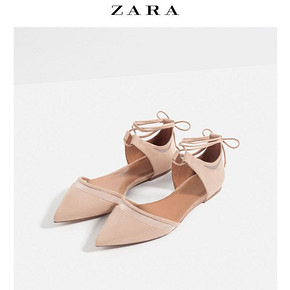 ZARA TRF 网眼装饰女士平底鞋 129元包邮