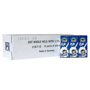 SUKI 多美鲜 全脂纯牛奶 200mlx30盒 59元