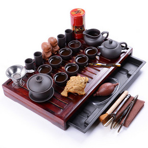 超值套装# 茶博士 紫砂功夫茶具32件套装 59.9元