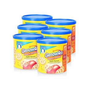 Gerber 嘉宝 苹果车轮泡芙 3段 42g*6罐装 100元包邮(106-6券)