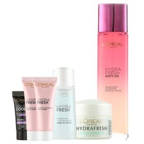 欧莱雅 葡萄籽膜力水130ml+护肤5件套+送面膜5片 99元包邮(199-100券)