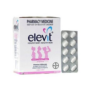 孕妈必备# 澳洲 elevit爱乐维 叶酸复合维生素100片 299元(319-20券)