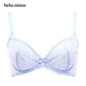 软妹必入# tutuanna 夏季薄款纯色蕾丝内衣 65元包邮
