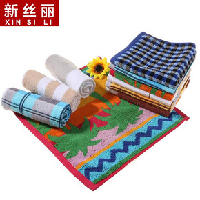 新丝丽 纯棉大方巾34x34cm 5条装 14.9元
