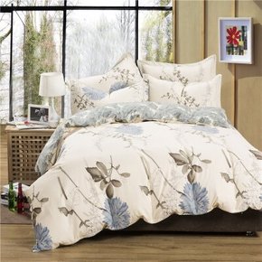 OPAR 欧派家纺 纯棉套件全棉斜纹印花四件套 1.5m/1.8m通用 119元