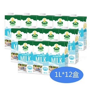 德国进口 Arla 爱氏晨曦 低脂纯牛奶1L*12盒 59.9元