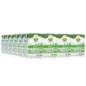 德国进口 Arla爱氏晨曦  全脂牛奶 200mlx24瓶 49.9元