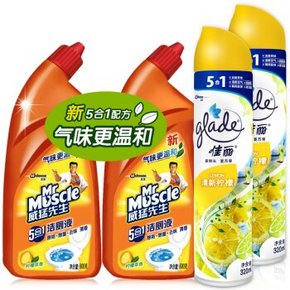 威猛先生 洁厕液套装+凑单品 34.4元（104.4-70券）