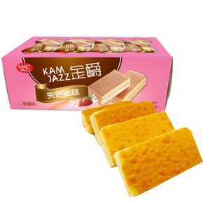 荣诚 金爵夹层小蛋糕草莓味 160g/盒 6.9元