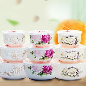 嘉兰 骨瓷密封保鲜碗三件套 28元包邮