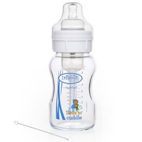 DrBrown’s 布朗博士 初生婴儿防胀气宽口玻璃奶瓶 240ml 39.9元