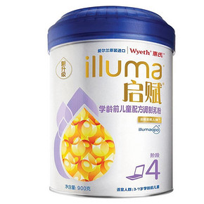 Wyeth 惠氏 启赋学龄前儿童配方奶粉 4段 900g 234元