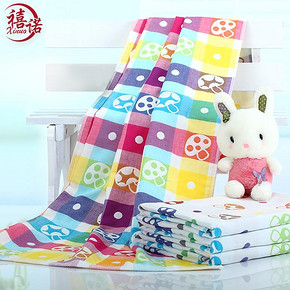 前10分钟# 禧诺 纯棉三层纱布双面儿童浴巾70x140cm 16.9元(19.9-3)
