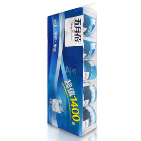 五月花 3层有芯卷筒卫生纸140g*10卷*8提 107.2元(207.2-100)