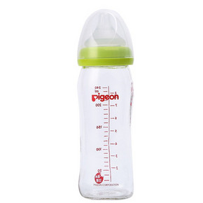 Pigeon 贝亲 宽口径玻璃奶瓶 M奶嘴 240ml 69.9元包邮