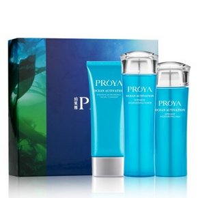 珀莱雅 海洋活能密集保湿三件套+送面膜*1+洁面乳20ml 99元(199-100券)