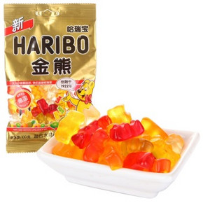 哈瑞宝 Haribo 金熊橡皮糖 混合水果味 100g 4.9元