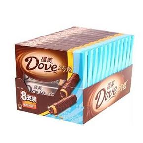 Dove 德芙 巧丝威化巧克力 8支装 90g*12 68元