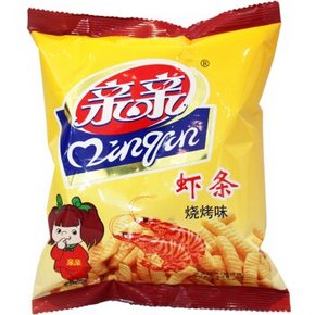 亲亲 虾条 烧烤味 26g 折0.5元(买1送1+5件6折)