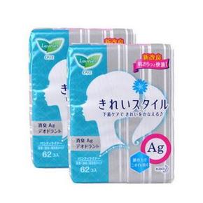 秒杀预告# 日本 花王 乐而雅 护垫 62片*2包 49元包邮