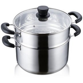 BAYCO 拜格 BG1168 不锈钢欧式直角双层蒸锅25cm+凑单 66.5元(110.8，3件6折)