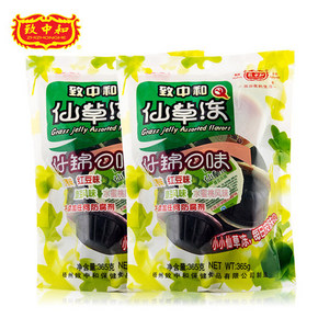 消暑降火# 致中和 梧州龟苓膏什锦口味365gX2包 券后14.9元包邮